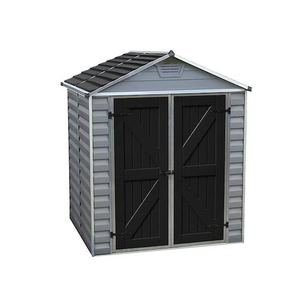Palram - Canopia HG9605GY SkyLight Storage Shed - 6 x 5 ft. - Gray